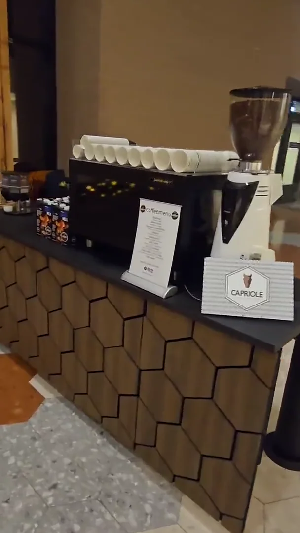 De mobiele koffiebar bij de nieuwjaarskoffie van het Jeroen Bosch Ziekenhuis